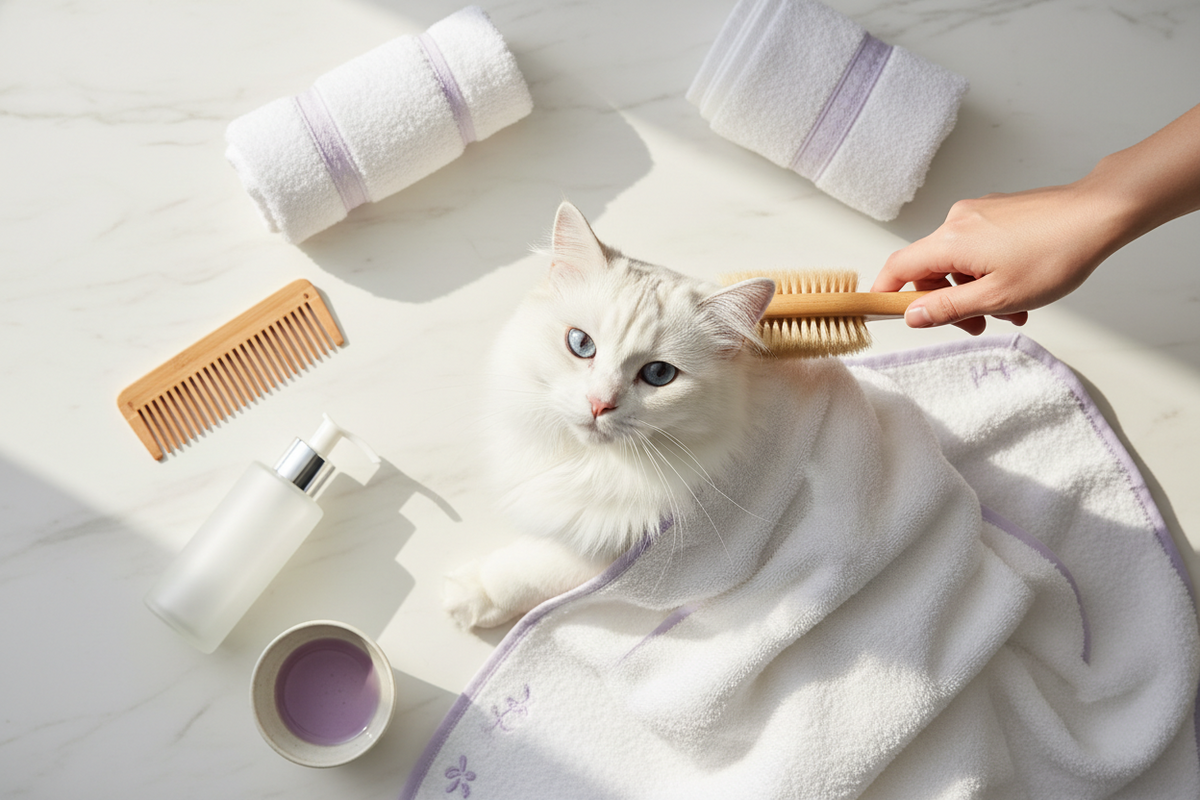Cat Bath & Grooming